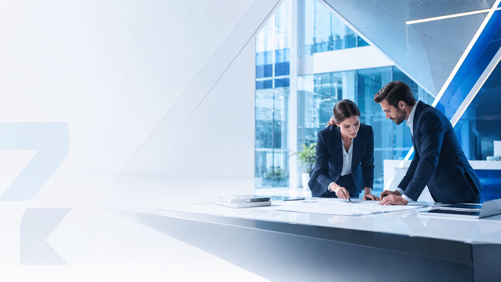 Consultores de ZAYNER Especialidades revisando estrategia en oficina corporativa